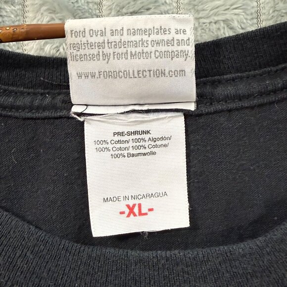 Ford‎ Boss 302 Mustang T-Shirt Mens XL Black Graphic Auto 100% Cotton Licensed - Picture 5 of 9